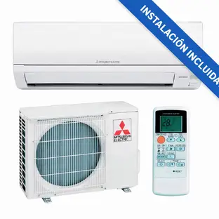 Compra el aire Acondicionado split Mitsubishi con instalacion incluida